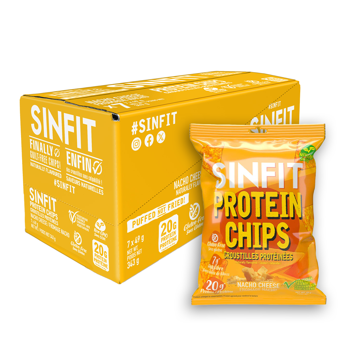 Nacho Cheese Protein Chips