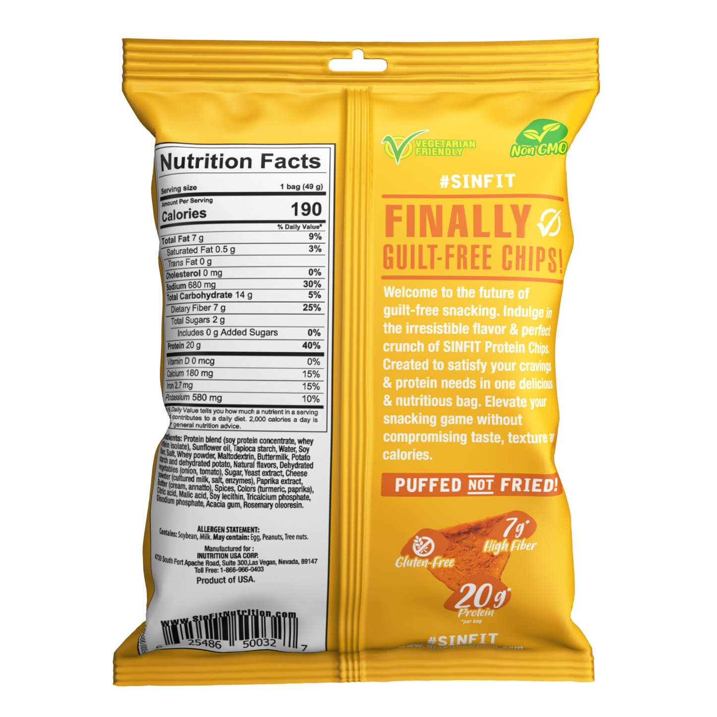 Nacho Cheese Protein Chips