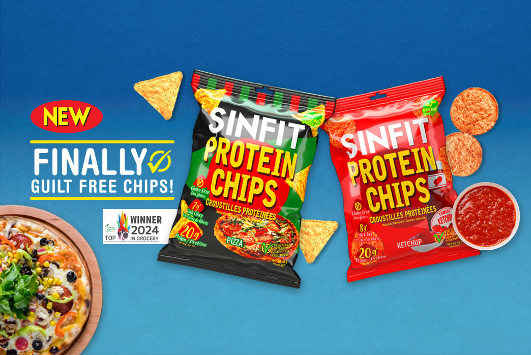 SINFIT PROTEIN CHIPS -  KETCHUP / PIZZA