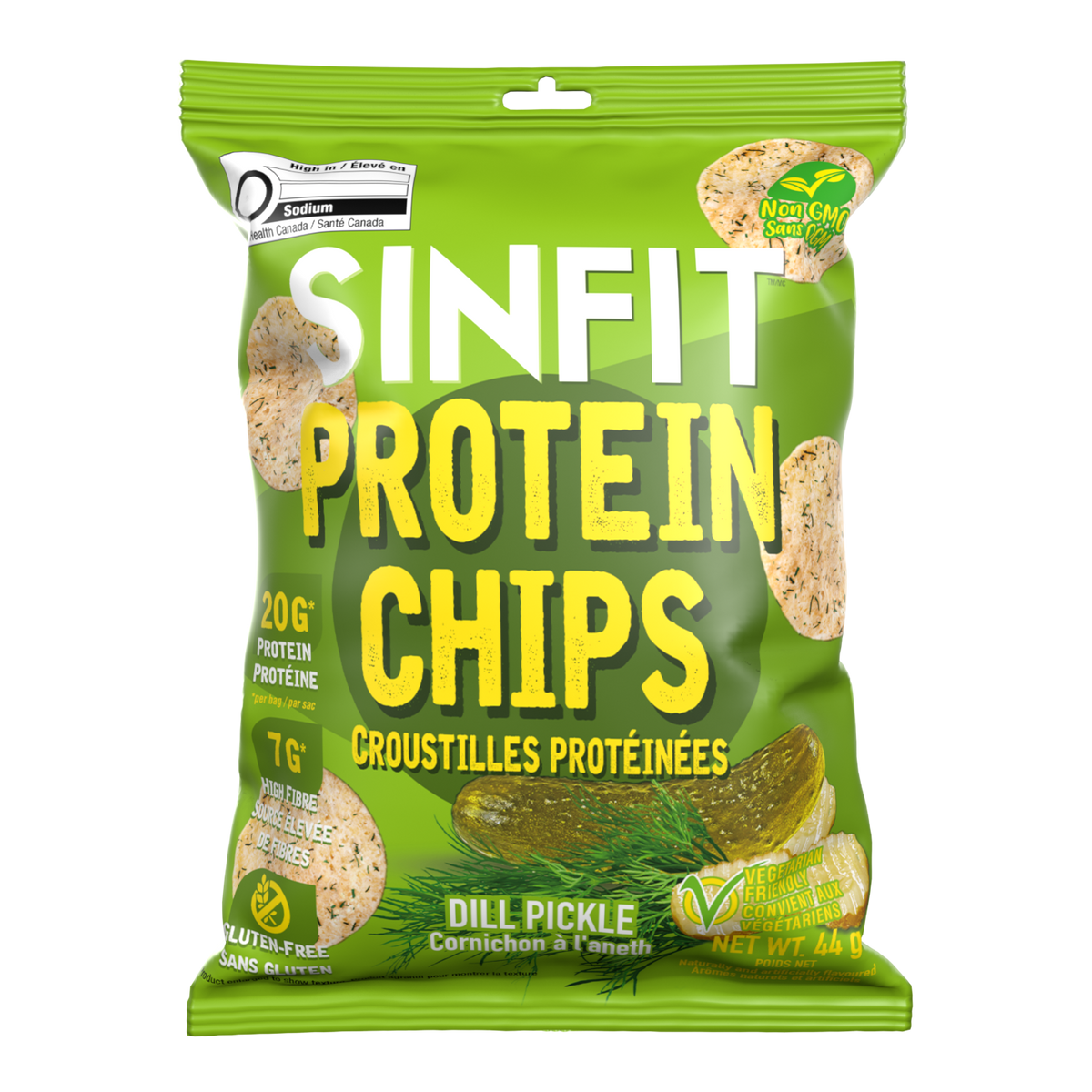 Dill Pickle Protein Chips