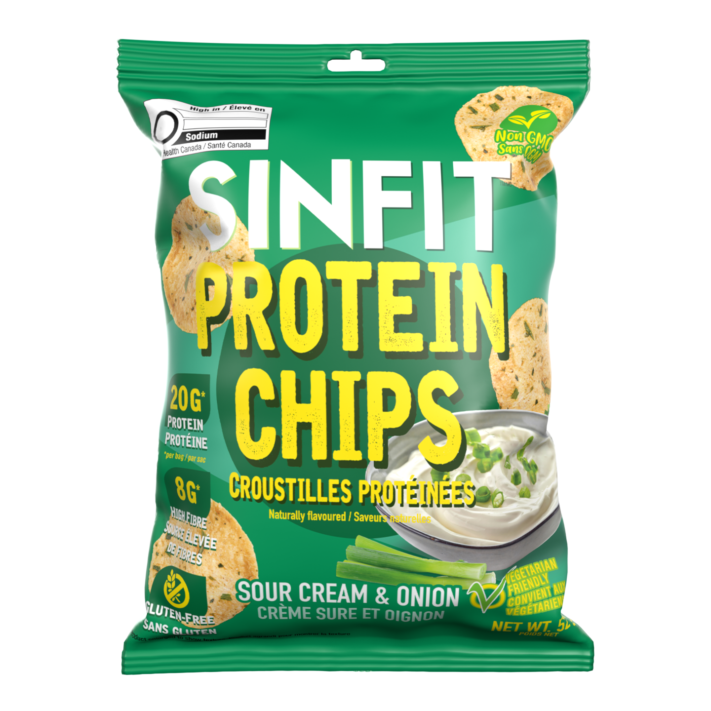 Sour Cream & Onion Protein Chips