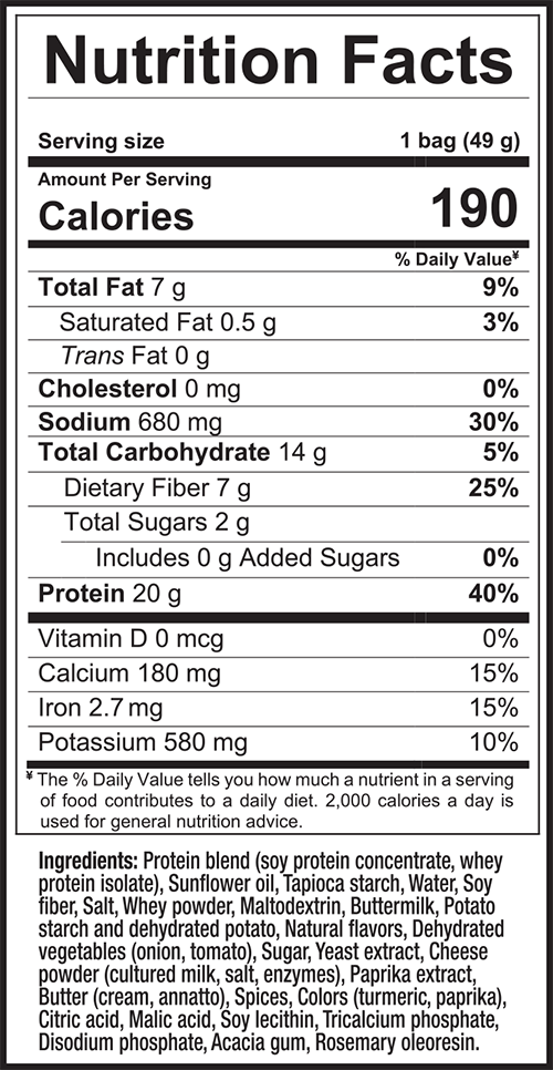 Nacho Cheese Protein Chips