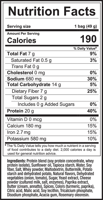 Nacho Cheese Protein Chips